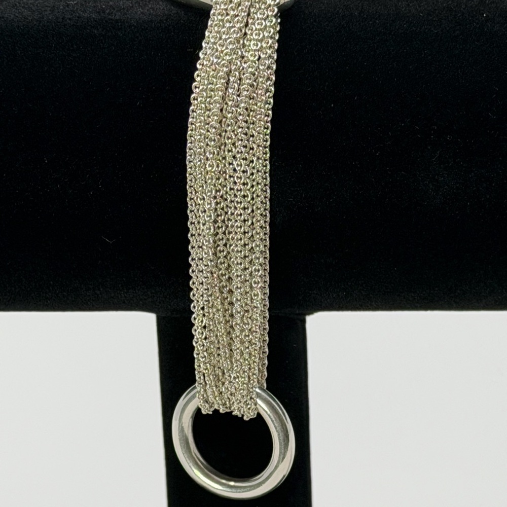 Tiffany & Co. Silver Multi-Strand Mesh Heart Bracelet EUC -Full Inclusion - Picture 4 of 6
